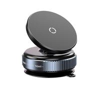 TOEECY Support Téléphone Magnétique Circulaire Puissant Ventouse Mécanique Réutilisable Guidon Vélo Moto Rotation 360° Fixation Stable