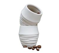 Töpferey Lot de 2 tasses à expresso fabriquées à la main de style japonais. Idéal pour expresso, thé, schnaps, etc. Passe au lave-vaisselle | Contenu : 2 tasses à café de 100 ml sans anse