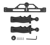 Toeponeer Support de Lampe de Poche de plongée à Double poignée en Alliage d'aluminium, Support de caméra de Sport sous-Marin, stabilisateur