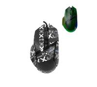 toergy 1 lot de bandes antidérapantes pour Razer Basilisk V3 Pro, résistant à la transpiration, facile à utiliser, design autocollant, kit de mise à niveau de souris professionnel, motif imprimé noir