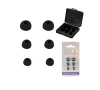 toergy Bouchons d'oreilles de rechange en silicone pour Beats Fit Pro - 3 tailles (S/M/L) - Coussinets doux et antidérapants avec boîte de rangement portable, noir et noir