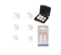 toergy Bouchons d'oreilles de rechange en silicone pour JBL Wave 200 TWS - 3 tailles (S/M/L) - Coussinets doux et antidérapants avec boîte de rangement portable - Blanc et noir