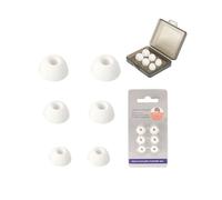 toergy Bouchons d'oreilles de rechange en silicone pour Technics EAH-AZ100E-A/EAH-AZ100E-K - 3 tailles (S/M/L) Coussinets souples et antidérapants avec boîte de rangement portable, blanc et noir