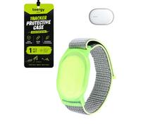 toergy Bracelet en nylon pour Xiaomi Smart Tag, bracelet réglable | Bracelet de protection en nylon respirant pour Xiaomi Smart Tag Finder, coque de protection réglable anti-perte, vert