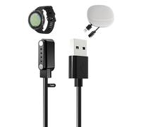toergy Câble de charge pour montre connectée Polar Grit X2, câble de charge USB, fixation magnétique, charge rapide, léger, durable, sac de rangement portable en silicone de voyage