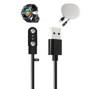 toergy Câble de charge pour montre intelligente Baolubao W50 Pro, câble de charge USB, fixation magnétique, charge rapide, léger, durable, sac de rangement portable en silicone de voyage