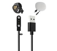 toergy Câble de charge pour montre intelligente OUKITEL BT12, câble de charge USB, fixation magnétique, charge rapide, léger, durable, sac de rangement portable en silicone de voyage