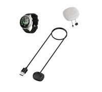 toergy Câble pour montre intelligente Amazfit Active 3 Premium - Chargeur magnétique portable, câble de charge USB stable, avec sac de rangement portable en silicone