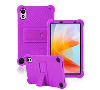 toergy Coque de protection en silicone pour tablette Blackview Zeno 1 / TechLife Pad Lite 8" - Ouverture précise - Anti-chocs et anti-rayures - Réglage multi-angle - Sensation confortable - Violet