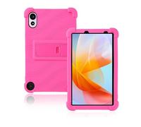 toergy Coque de protection en silicone pour tablette Blackview Zeno 1 / TechLife Pad Lite 8" - Ouverture précise - Anti-chocs et anti-rayures - Réglage multi-angle - Sensation confortable - Rouge rose