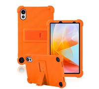 toergy Coque de protection en silicone pour tablette Blackview Zeno 1 / TechLife Pad Lite 8" - Ouverture précise - Anti-chocs et anti-rayures - Réglage multi-angle - Sensation confortable - Orange