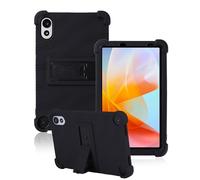 toergy Coque de protection en silicone pour tablette Blackview Zeno 1 / TechLife Pad Lite 8" - Ouverture précise - Anti-chocs et anti-rayures - Réglage multi-angle - Sensation confortable - Noir