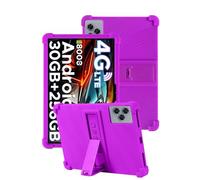 toergy Coque de protection en silicone pour tablette Doogee Tab G6, ouverture précise, compatible avec la charge, anti-chocs et anti-rayures, réglage multi-angle, sensation de main confortable, violet