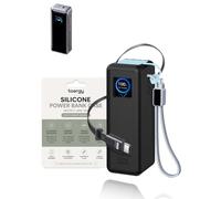 toergy Coque de protection en silicone pour UGREEN Nexode 200 W 25 000 mAh (PB728), résistante aux chocs et aux rayures, avec design antidérapant, légère et portable, noir