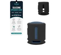 toergy Coque en silicone compatible avec Sony SRS-XB100 SRS-XB13, noir | Coque de protection en silicone souple compatible avec haut-parleur Bluetooth Sony SRS-XB100 SRS-XB13, résistant aux chocs