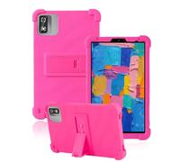 toergy Coque en silicone pour tablette Blackview Link 2 8,68" - Ouverture précise - Anti-chocs et anti-rayures - Réglage multi-angle - Sensation confortable - Rouge rose