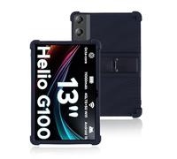 toergy Coque en silicone pour tablette DOOGEE Tab E3 Pro 13" - Étui de qualité supérieure avec ouvertures précises, anti-chocs, anti-rayures, réglage multi-angle et sensation de main confortable, noir