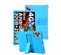 toergy Coque en silicone pour tablette Doogee Tab G6, ouverture précise, compatible avec la charge, anti-chocs et anti-rayures, réglage multi-angle, sensation de main confortable, bleu clair