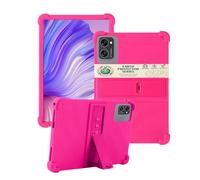 toergy Coque en silicone pour tablette VekfulPC T20 10" - Étui de qualité supérieure avec ouvertures précises - Anti-chocs - Anti-rayures - Réglage multi-angle et sensation de main confortable - Rose