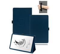 toergy Étui de protection à rabat en cuir synthétique avec porte-stylo et dragonne pour tablette BOOX 13,3" Bleu