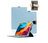 toergy Étui de protection à rabat en cuir synthétique avec porte-stylo et dragonne pour tablette TCL Tab A1 Plus 12,2" Bleu