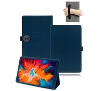 toergy Étui de protection à rabat en cuir synthétique avec porte-stylo et dragonne pour tablette TCL Tab A1 Plus 12,2" Bleu