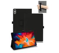 toergy Étui de protection à rabat en cuir synthétique avec porte-stylo et dragonne pour tablette Teclast T50 Plus 2025 11" Noir