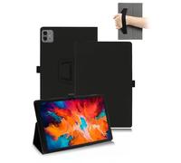 toergy Étui de protection à rabat en cuir synthétique avec porte-stylo et dragonne pour tablette Teclast Artpad Pro 12,7" Noir