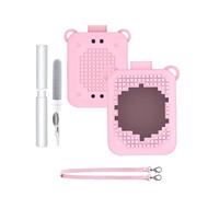 toergy Étui de protection en silicone pour animaux de compagnie Bitzee Interactive Toy Digital Pet - Coque souple anti-chute - Anti-chocs - String et stylo de nettoyage - Protection pour machine