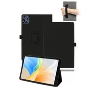 toergy Étui de protection pour tablette KINGRID T90 2025 11" avec dragonne, support, fonction anti-chute - Design fin et simple - Noir