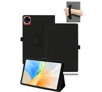 toergy Étui de protection pour tablette TECLAST T65 Plus 13,4" 2025 avec dragonne, support, fonction anti-chute - Design fin et simple - Noir
