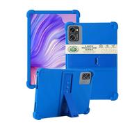 toergy Étui en silicone pour tablette VekfulPC T20 10" avec couverture complète, anti-chocs, anti-rayures, support réglable, bleu