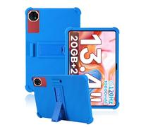 toergy Étui pour tablette TECLAST T65 Plus 13,4" 2025 - Ouverture précise - Anti-chocs et anti-rayures - En silicone - Réglage multi-angle - Sensation confortable - Bleu