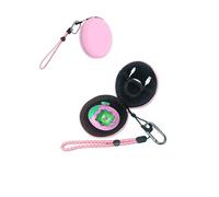toergy Étui pour Tamagotchi Paradise - Coque rigide - Étui de protection portable avec câble USB et espace pour carte mémoire - Étanche et anti-chocs - Noir - Sac de rangement pratique - Rose