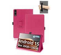 toergy Étui pour TECLAST T65 13,4" 2026 Dernier étui de protection pour tablette, avec manivelle, support et fonction anti-chute - Design fin et simple, violet