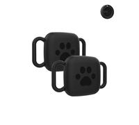 toergy Lot de 2 coques de protection pour tracker Mili anti-perte - Coque durable et élégante, imperméable, anti-chute - Noir