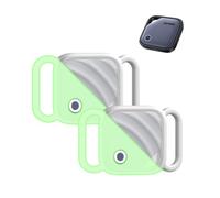 toergy Lot de 2 coques en silicone pour UGREEN FineTrack Smart Tag | Compatible avec UGREEN FineTrack. Silicone résistant aux chocs avec motif vague, fixation de collier pour chiens et chats