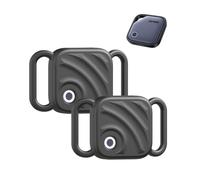 toergy Lot de 2 coques en silicone pour UGREEN FineTrack Smart Tag | Compatible avec UGREEN FineTrack. Collier de fixation en silicone résistant aux chocs avec motif vague, pour chiens et chats