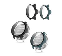 toergy Lot de 2 étuis compatibles avec Garmin Lily 2 / Lily2 Smartwatch - Design intégré pour une protection ultime de la montre intelligente, PC + film trempé d'écran, protection contre les rayures