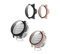 toergy Lot de 2 étuis compatibles avec Garmin Lily 2 / Lily2 Smartwatch - Design intégré pour une protection ultime de la montre intelligente, PC + film trempé d'écran, protection contre les rayures