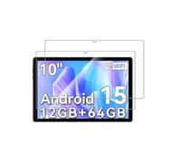 toergy Lot de 2 films de protection d'écran en verre trempé pour tablette Blackview Tab 20 WiFi 10,1" 2025 - Haute transparence, anti-rayures et anti-traces de doigts