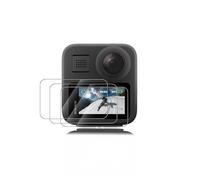 toergy Lot de 3 films de protection d'écran en verre trempé pour GoPro Max 2 9H HD - Anti-rayures et sans bulles - Résistant aux chocs