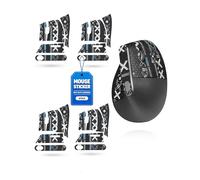 toergy Lot de 4 bandes antidérapantes pour Logitech MX Vertical, résistant à la transpiration, facile à utiliser, design autocollant, kit de mise à niveau de souris professionnel, motif imprimé noir