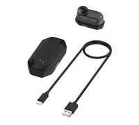 toergy Station de charge pour appareil photo Insta360 GO 3S / GO 3 / GO3 - Compact et portable, adaptateur de charge USB magnétique stable, noir (base séparée + sangle)