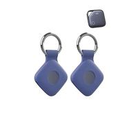 toergy UGREEN Lot de 2 coques anti-perte en silicone avec porte-clés, étanches et anti-chute, durables et élégantes, pour chiens et chats, bleu