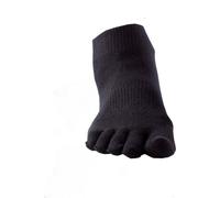 Toesox - Chaussettes d'orteils pour femmes MQ201 (S) (Noir)
