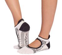 Toesox Full Toe Bellarina Tec Pilates Grip Socks Blanc EU 39-42 1/2 Femme