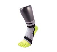 TOETOE® - Des sports - Chaussette de Course CoolMax Légère à Cinq Doigts pour Femmes et Hommes (Vert, 44-47)