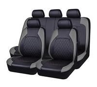 Toets Housses Siege Voiture Ensemble Complet pour Renault Captur 2013-2025, Couverture Cuir Siege Avant Et ArrièRe Nonslip Respirant Accessoires Interieur,C/Grey