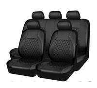 Toets Housses Siege Voiture Ensemble Complet pour Renault Captur 2013-2025, Couverture Cuir Siege Avant Et ArrièRe Nonslip Respirant Accessoires Interieur,A/Black